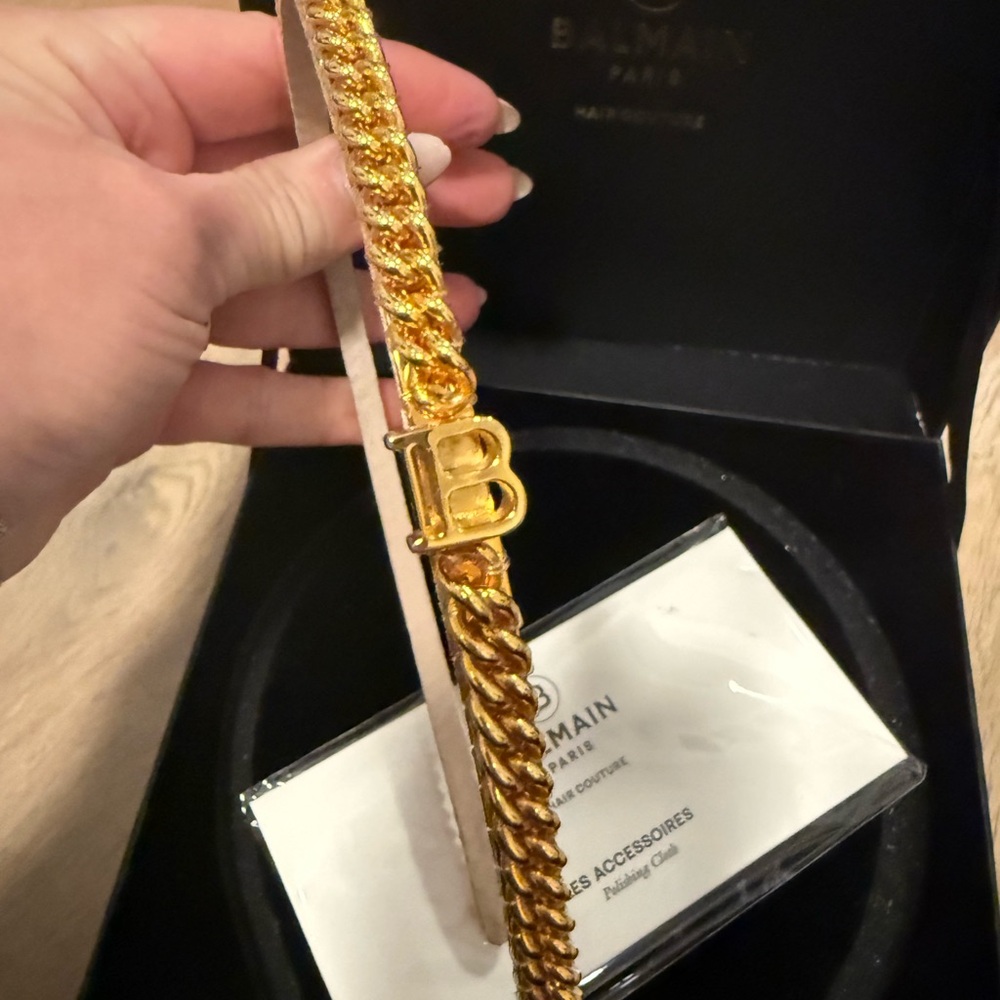 Balmain Gold Chain Hair Accessory - Picture 3 of 8